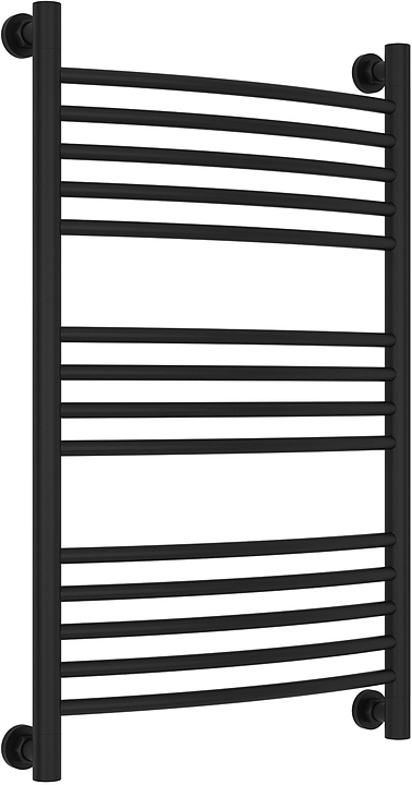 Полотенцесушитель водяной Сунержа Богема+ 80x50 см с выгнутой перемычкой, матовый черный