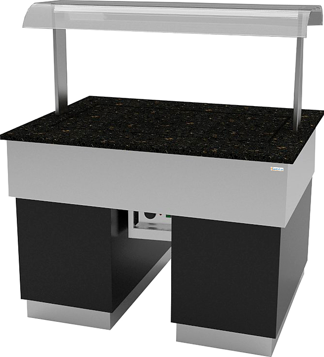 Прилавок с тепловой поверхностью Gastrolux ТМ-1310/ПК/SI