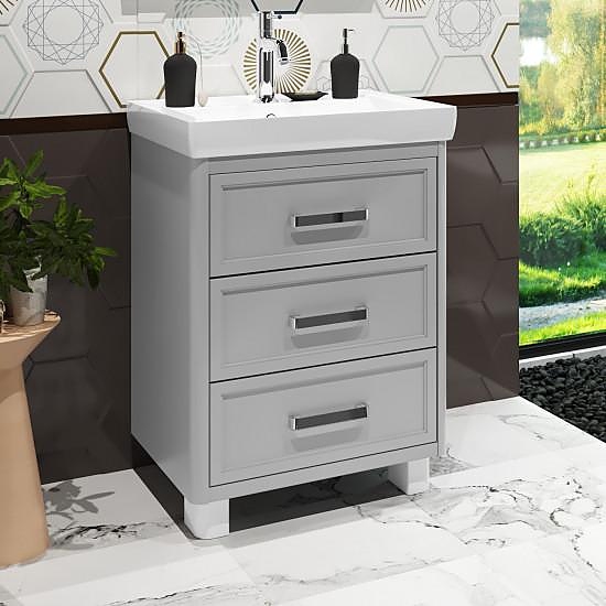 Тумба напольная под раковину OPADIRIS Вегас 60 00-00004040, белая