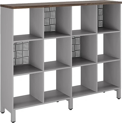 Стеллажная система КОБОР SQ-3Х4 aluminum/charlston