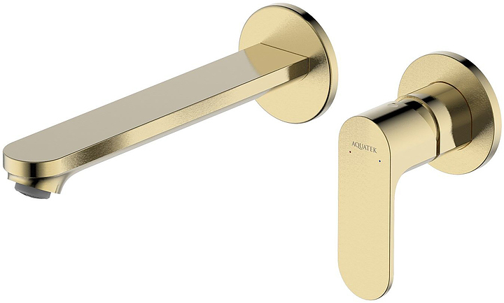 Смеситель для раковины Aquatek Альфа AQ1913BG золото