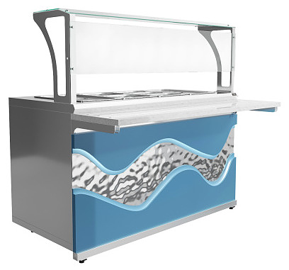 Мармит вторых блюд паровой Luxstahl МВП (С)-1500 Premium River (Река)