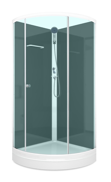 Душевая кабина без крыши Domani-Spa Simple 99 Eco DS01ESm99LBM00 90х90 см