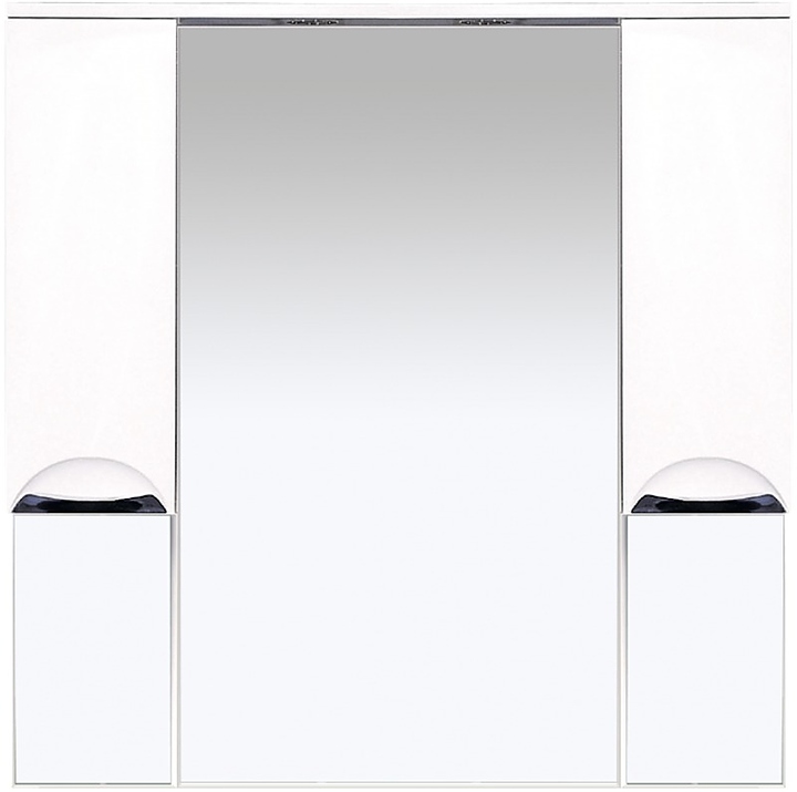 Шкаф зеркальный Misty Орхидея-105 100,5х100,3 см с подсветкой, белый