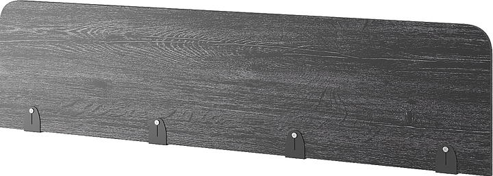 Верхний экран-перегородка КОБОР EV-160 black/glazed (ЛДСП)