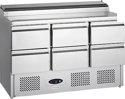 Стол холодильный для сэндвичей TEFCOLD SS1435-6D