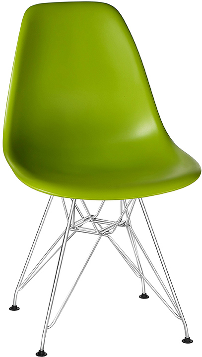 Стул обеденный DOBRIN 638APP-LMZL DSR (салатовый, хром)