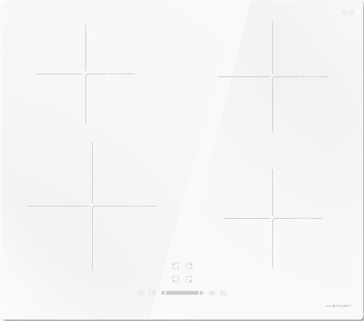 Варочная панель индукционная HiSTORY HI6410 GWH белая