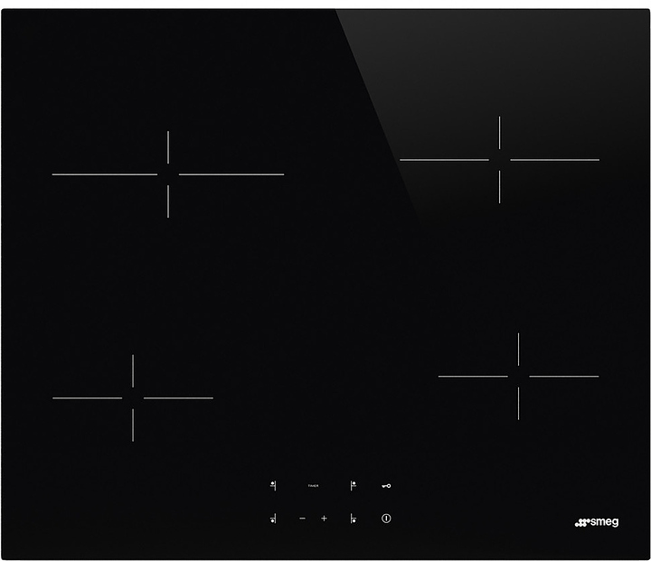 Варочная панель электрическая SMEG SE264TD2 6.3 Квт 600x510х50 мм черный