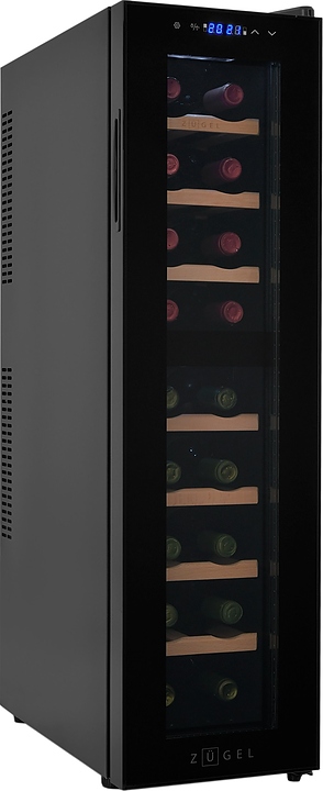 Винный шкаф Zugel ZTWF181DB черный