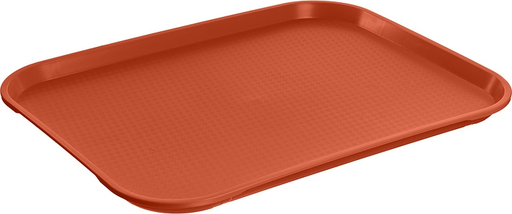 Поднос MGprof 1758 44,5х34,5 см (полипропилен) поверхность классик (166) прямоугольный оранжевый