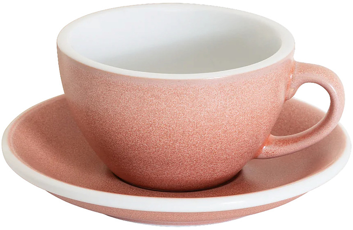 Кофейная пара Loveramics Egg Cappuccino C088-171BCI/191BCI 200 мл, киноварь (сinnabar)