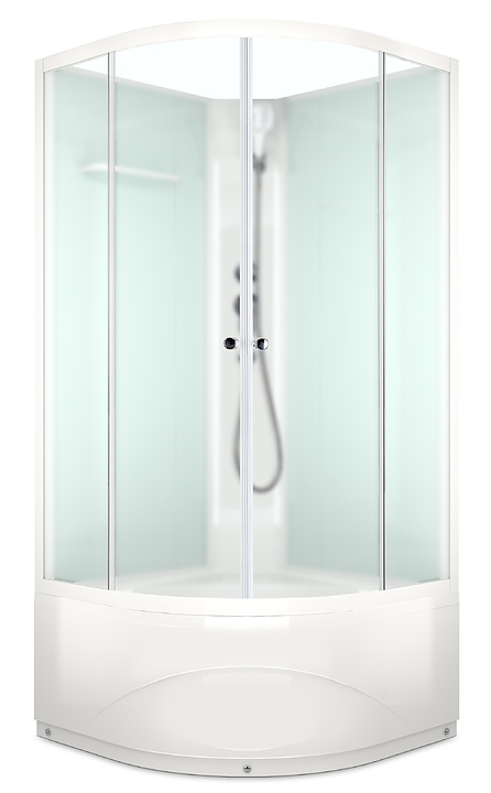 Душевая кабина без крыши Domani-Spa Eco Delight 99 high DS01EcD99HWM00 90х90 см