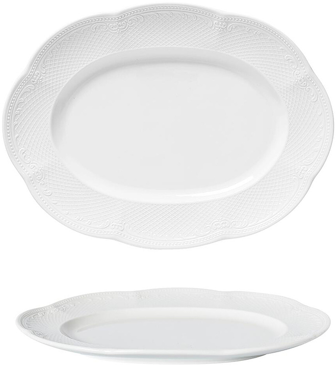 Блюдо овальное Noble Aristocrat White [1] 313031