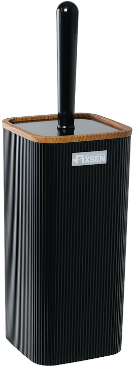 Ёршик для унитаза напольный Fixsen Black Wood FX-401-5 черный