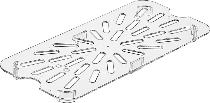 Дренажный поддон для гастроемкости Gastroplast GNPS-13 GN1/3 (поликарбонат) прозрачный