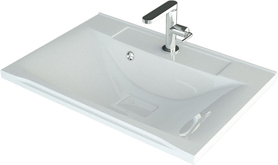 Раковина СаНта Elen 65 65х45 см, мрамор