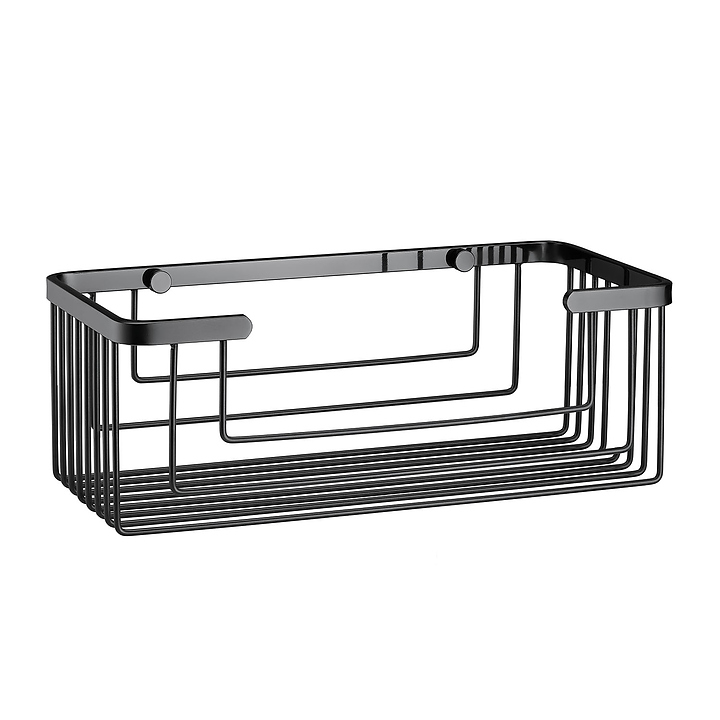 Полка металлическая подвесная Wasserkraft K-711POLISHED BLACK черный глянец