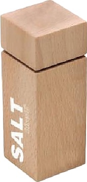 Мельница для соли Bisetti Cortina 4855MSN h=125 мм (бук) квадратная