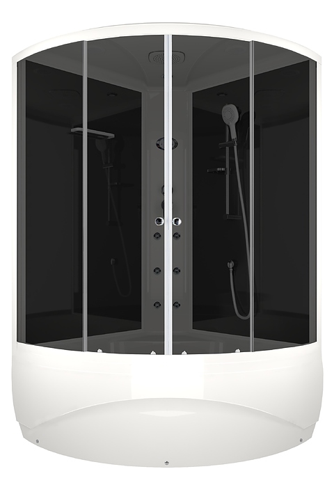 Душевая кабина с гидромассажем и блоком управления Domani-Spa Vitality high DS01V1212HBT10 120х120 см