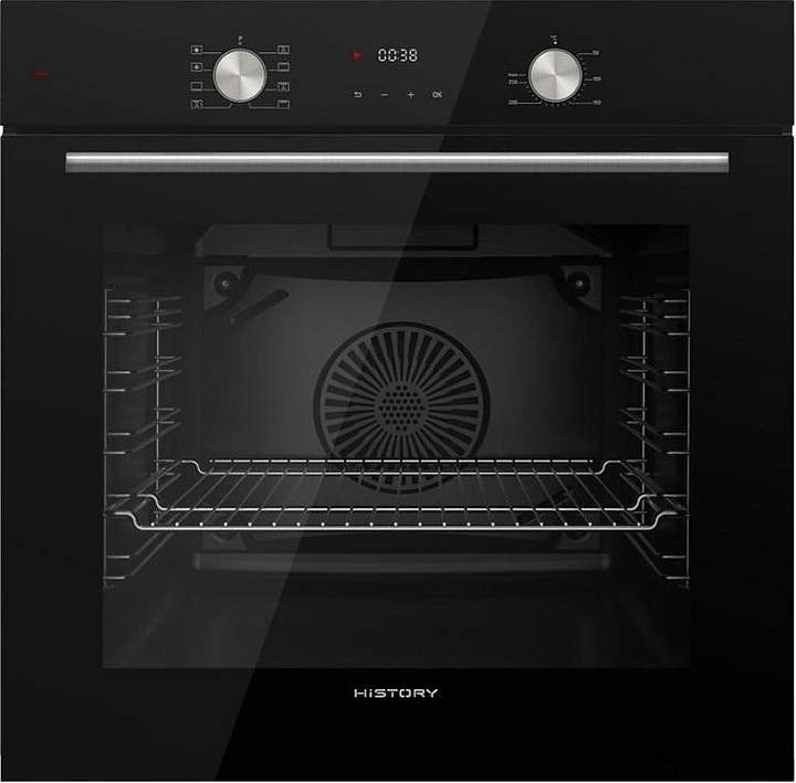 Духовой шкаф HiSTORY OE778L.FBK черный / стекло