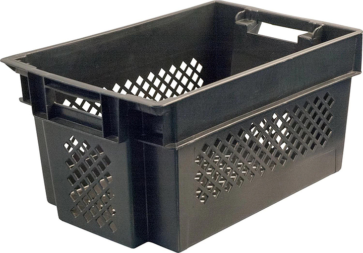 Ящик для овощей и фруктов ТАРА.РУ 108 600х400х300 мм черный