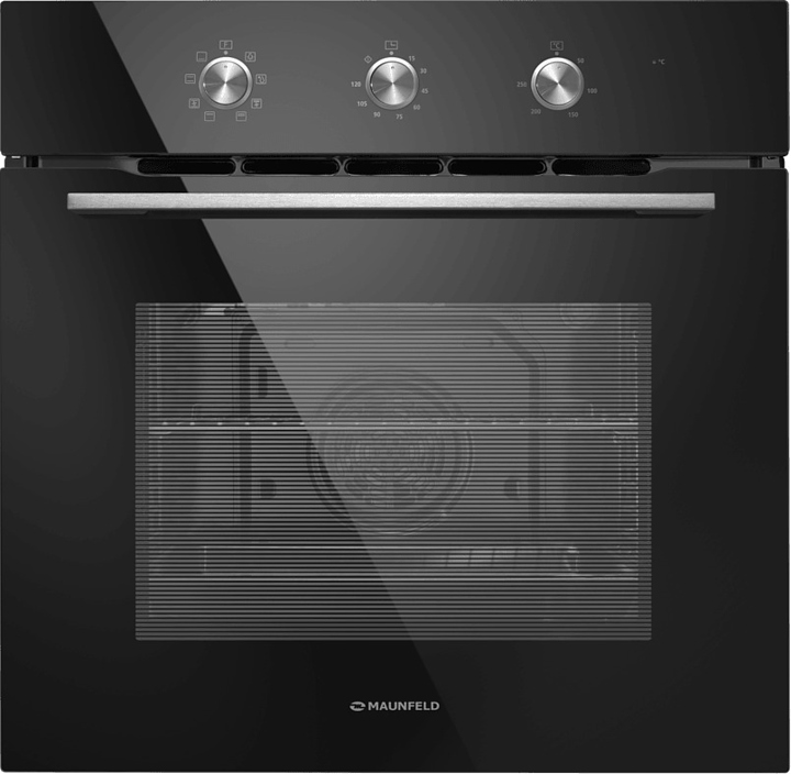 Духовой шкаф Maunfeld MEOC708PB черный / стекло