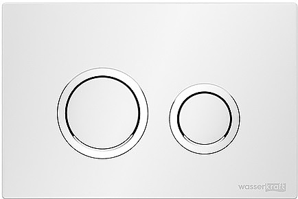 Кнопка смыва Wasserkraft WH01 белый