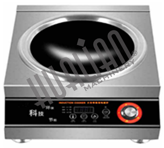 Индукционная плита Hualian Вок HIC-Q500 5 кВт 505×400×190 мм нержавеющая сталь