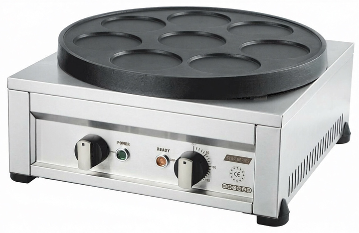 Блинница круглая электрическая Yukon YPAN-E на 8 шт 2.5 кВт, серый