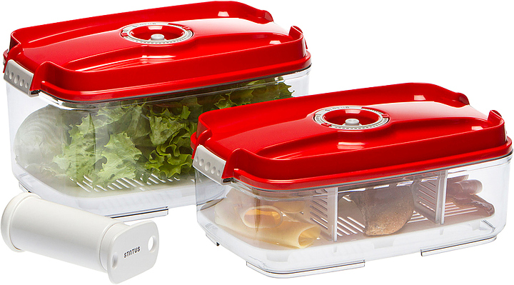 Набор вакуумных контейнеров Status VAC-REC-Bigger красный