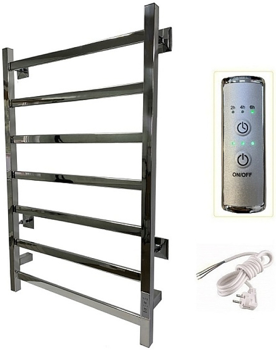 Полотенцесушитель электрический Тругор Пэк 20 кв 80х50 см, хром