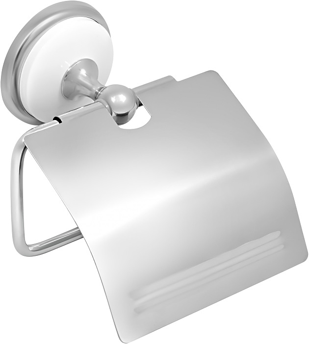 Держатель туалетной бумаги Puff Solinne B-51102 Blanco (силумин) хром / белый