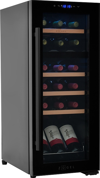 Винный шкаф Zugel ZCWF184DB черный