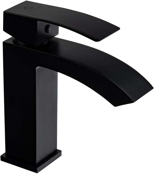 Смеситель для раковины FILARETE Waterfall FL5010BL, черный матовый