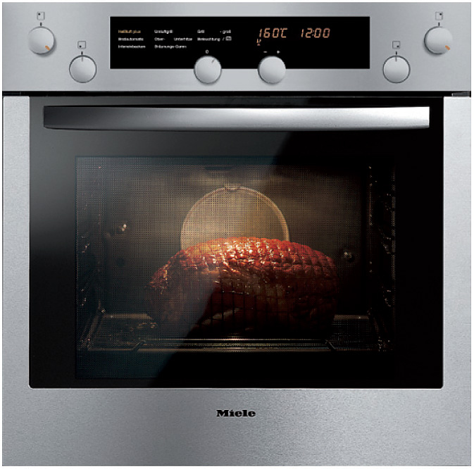 Зависимый электрический духовой шкаф Miele H 4350 E сталь