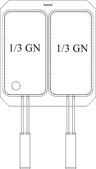 Комплект из 2 корзин для макароноварки VEROTERM F2587 2хGN1/3