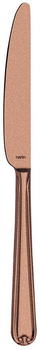 Нож столовый Narin 202138 Anatolia retro copper 22.5 см (материал нерж. сталь, PVD медное состаренное покрытие)
