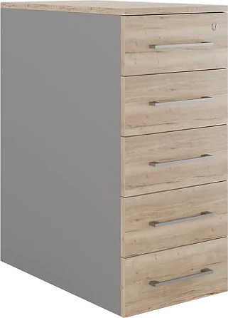 Тумба приставная КОБОР TS5-40/50 aluminum/natural