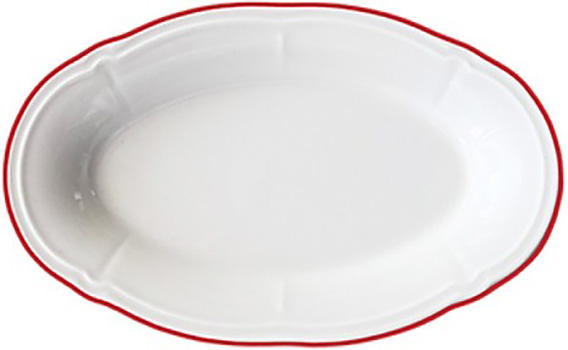 Блюдо овальное ID Fine Line Coral FLY21OKY110RIM 21 см