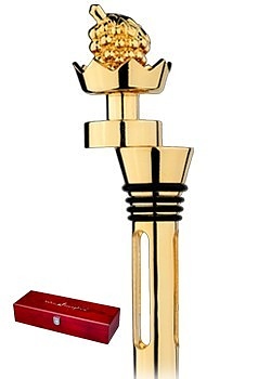 Винный скипетр WineSceptre Traube Grape Gold