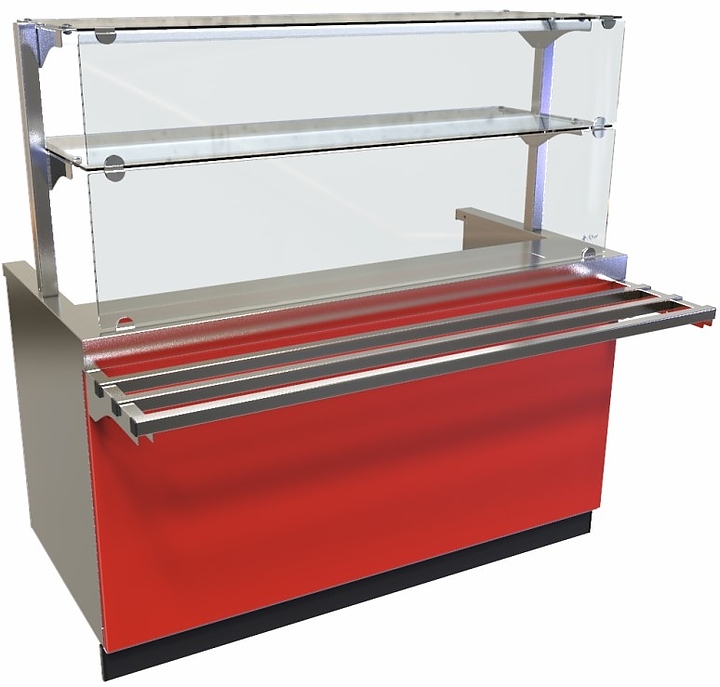 Прилавок-мармит Abat ПМЭС-70Е-03 для первых блюд бордо