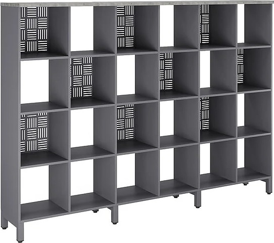 Стеллажная система КОБОР SQ-4X6 graphite/chicago