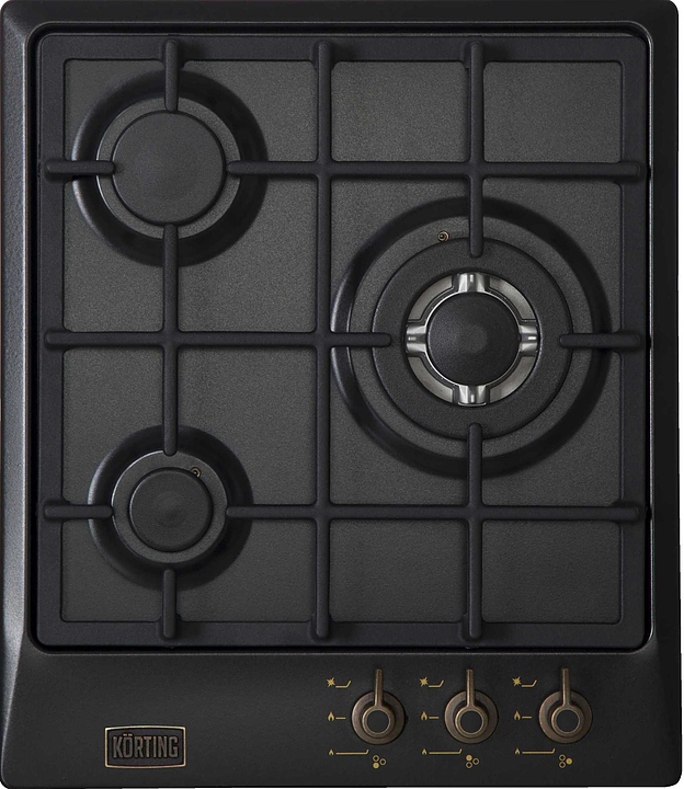 Варочная панель газовая Korting HG 465 CTRN черная матовая