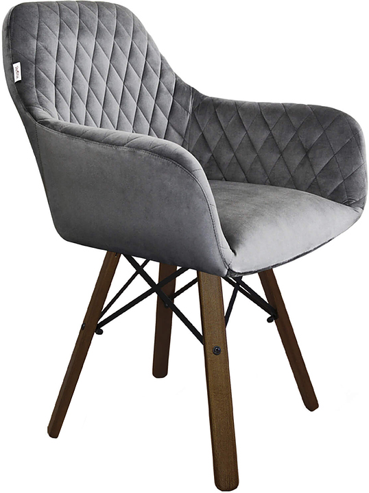 Стул Sheffilton SHT-ST38/S70 угольно-серый / темный орех / черный