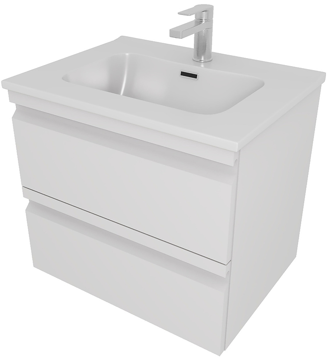 Тумба под раковину Aquatek Вега AQ77060-MW 60 см, белая
