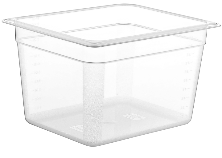 Гастроемкость Gastroplast 79760 GN 1/2-200 (325x265х200 мм) 10.9 л поликарбонат, прозрачный