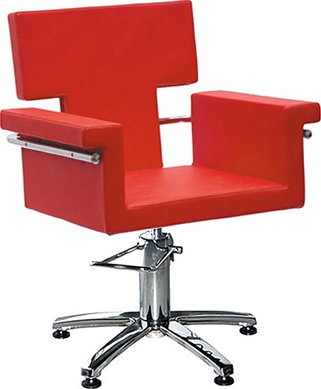 Кресло парикмахерское Имидж Мастер НИКОЛЬ красное