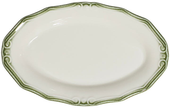Блюдо овальное ID Fine Relic Green 30543-213021 21 см