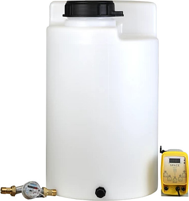 Комплекс дозирования SpaceAqua Dose 803-IMP, емкость 100 л, счетчик Dn20